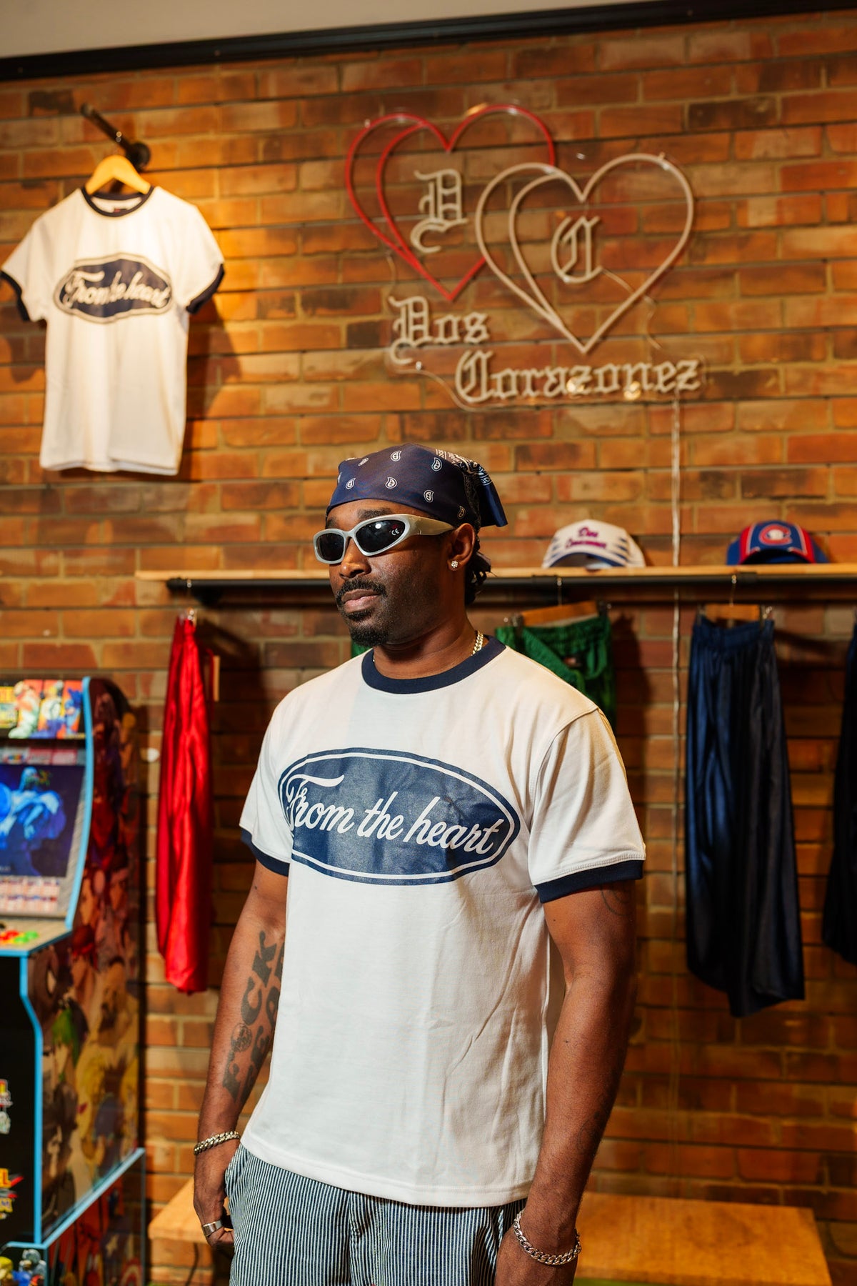 Ringer Tee (white/navy)