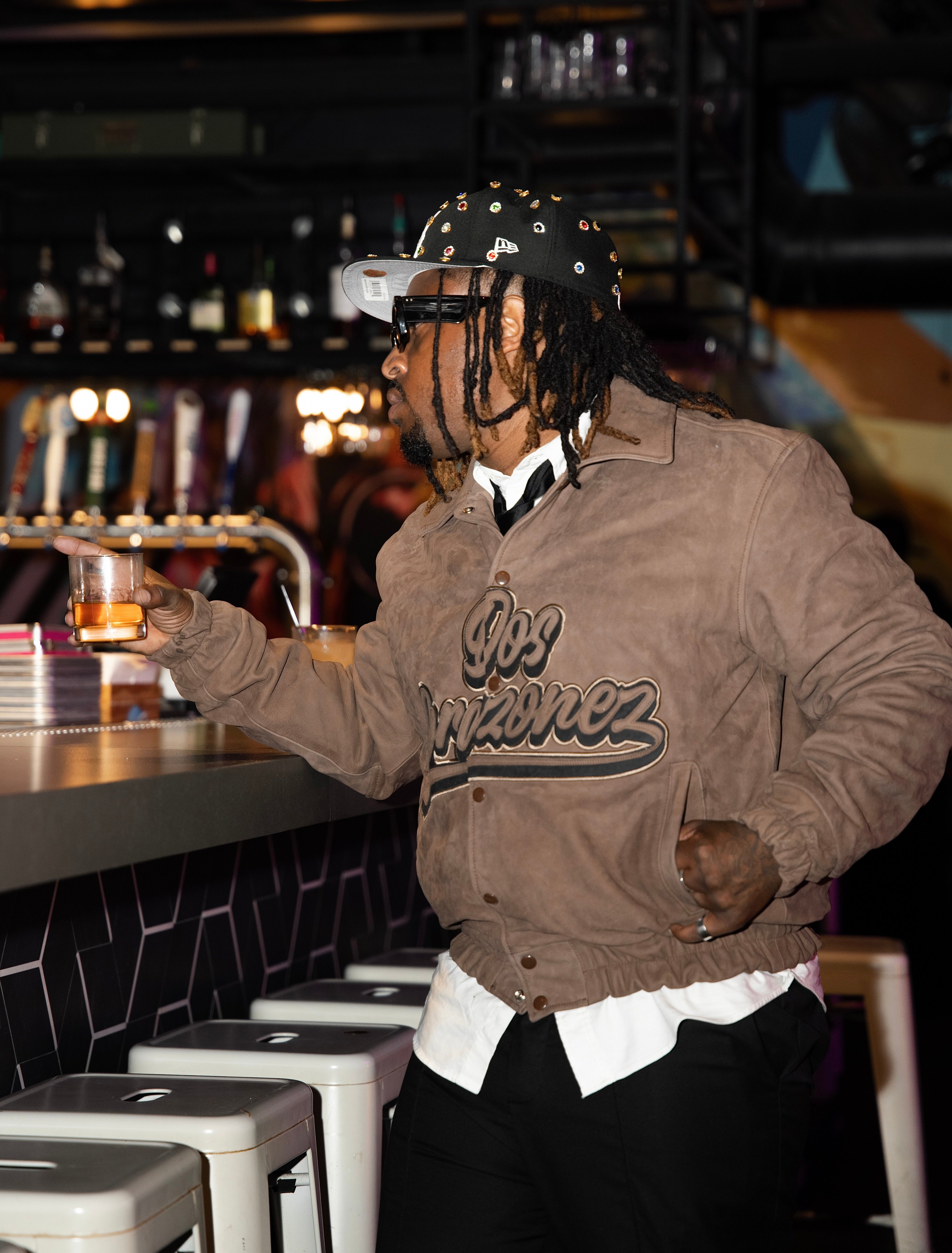 Nubuck Leather Jacket (Brown)