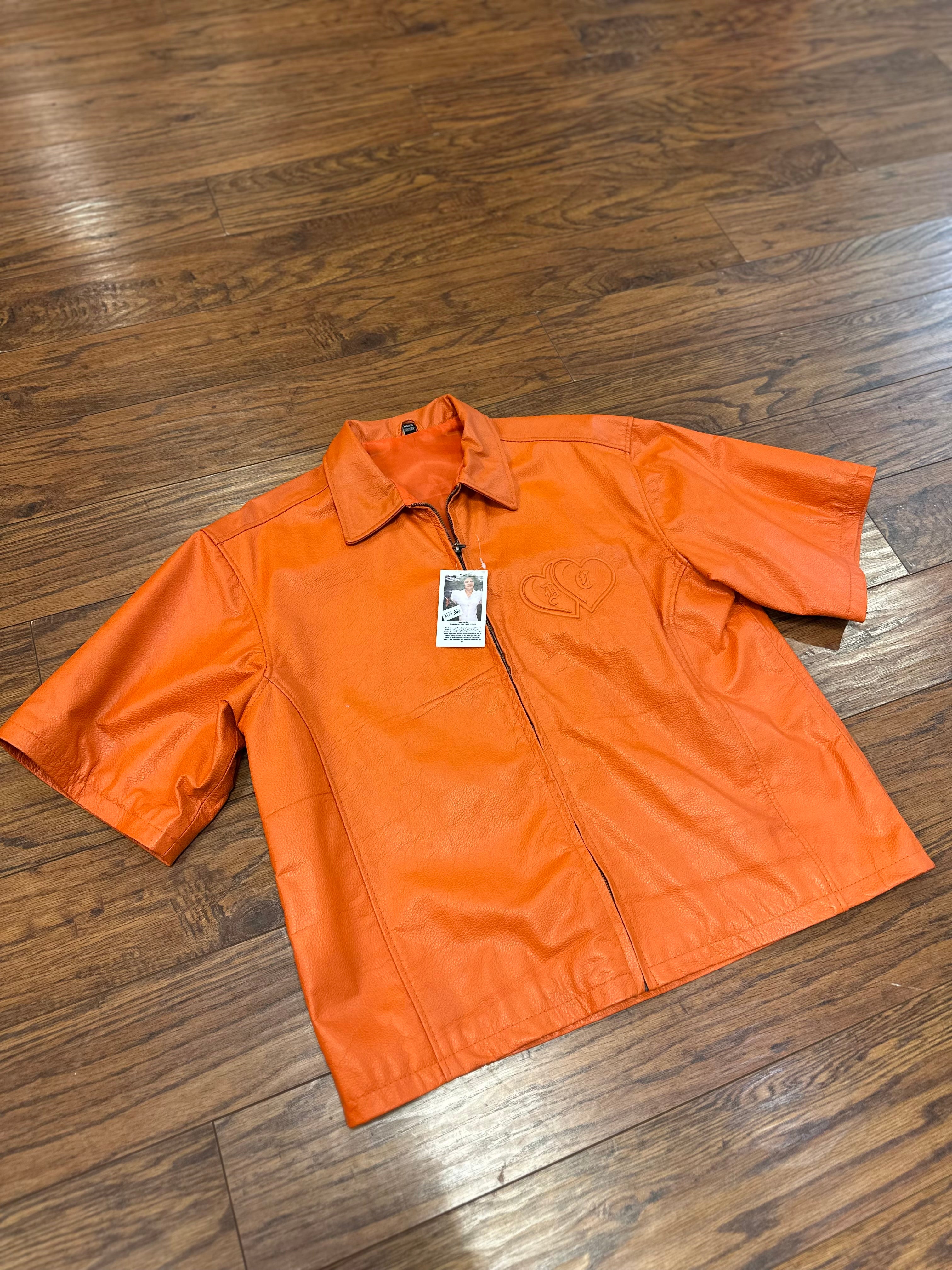 Leather Top (Orange)