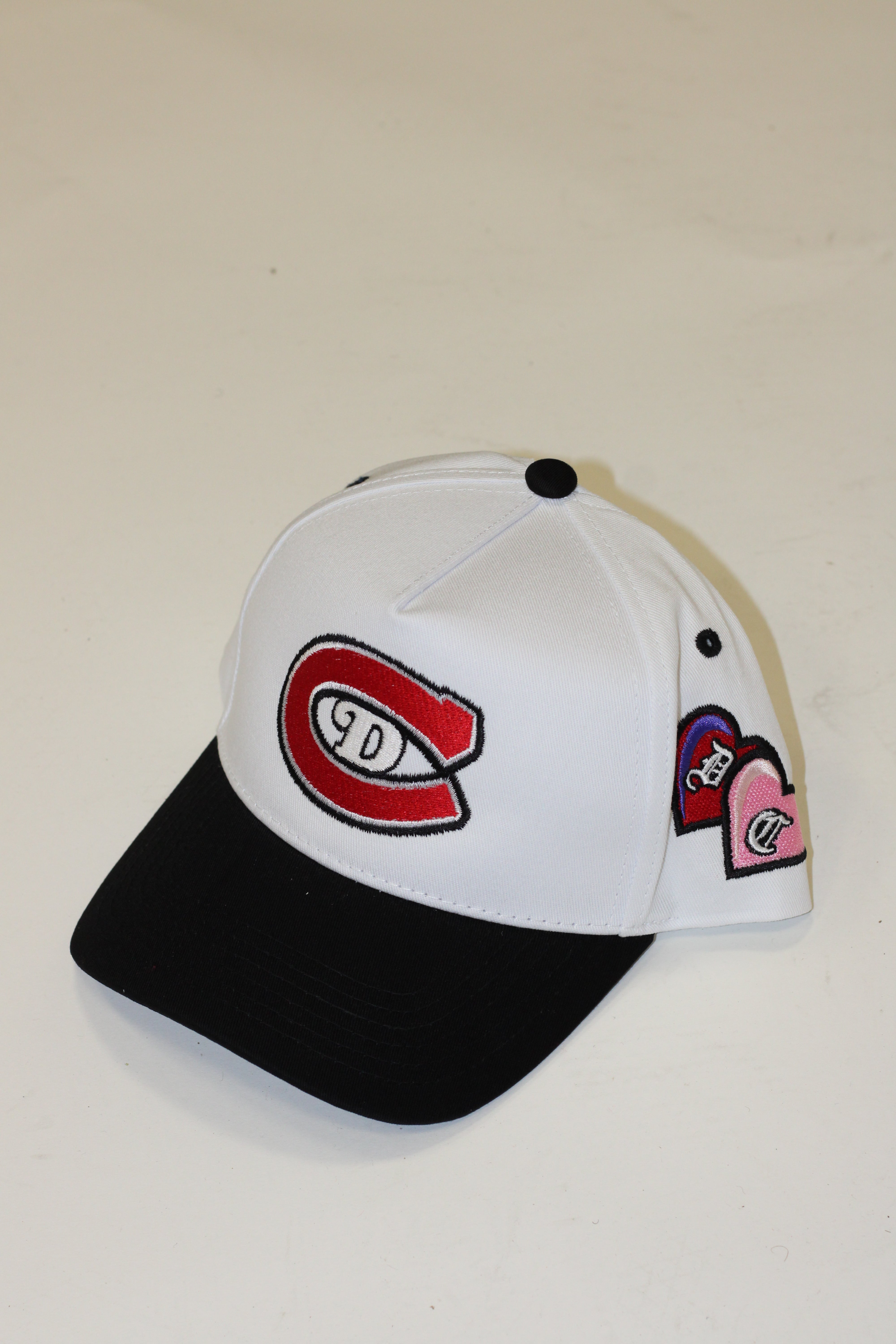 5 Pannel Hat (White/Blk)