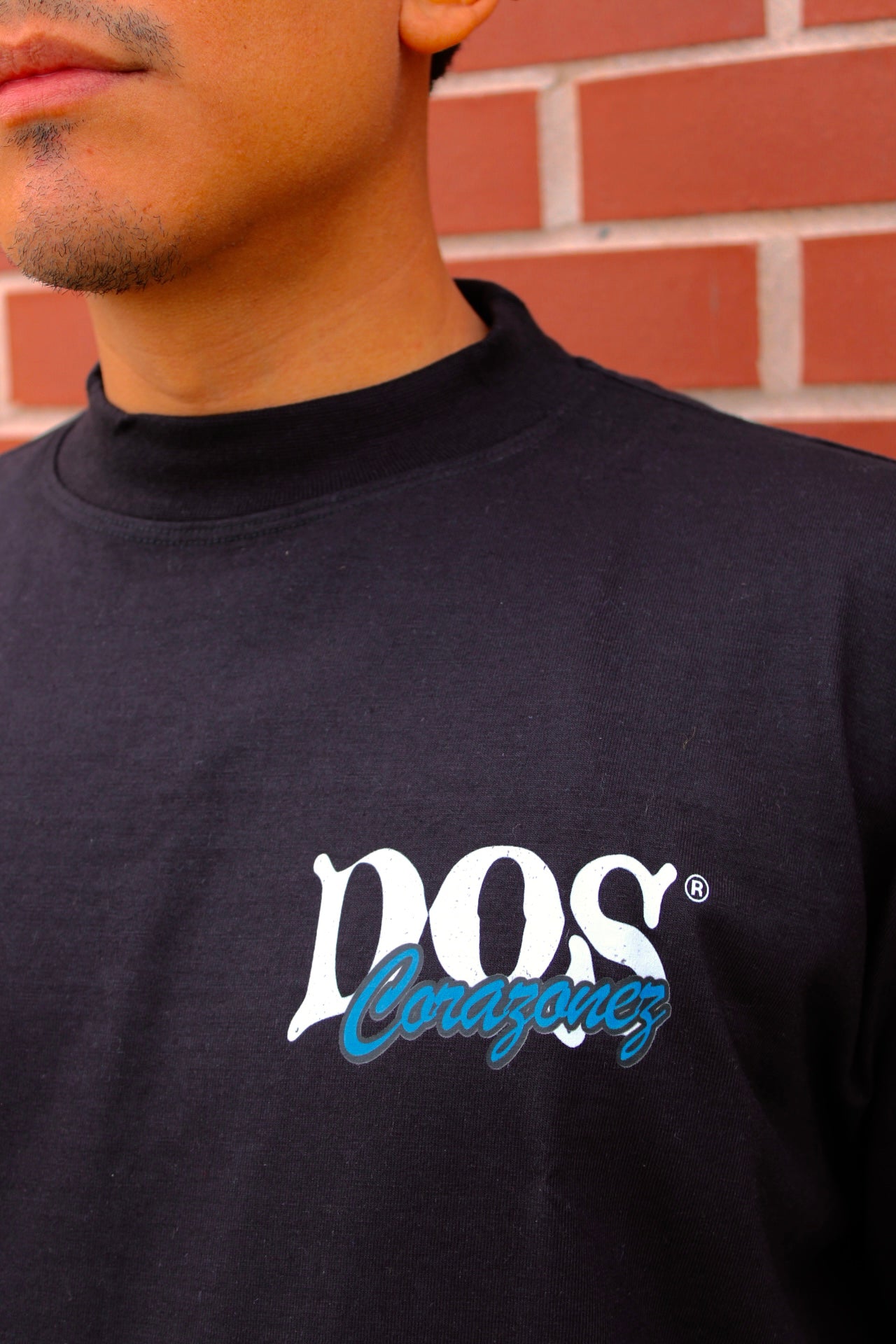 2 Cats Tee (Black/Royal)