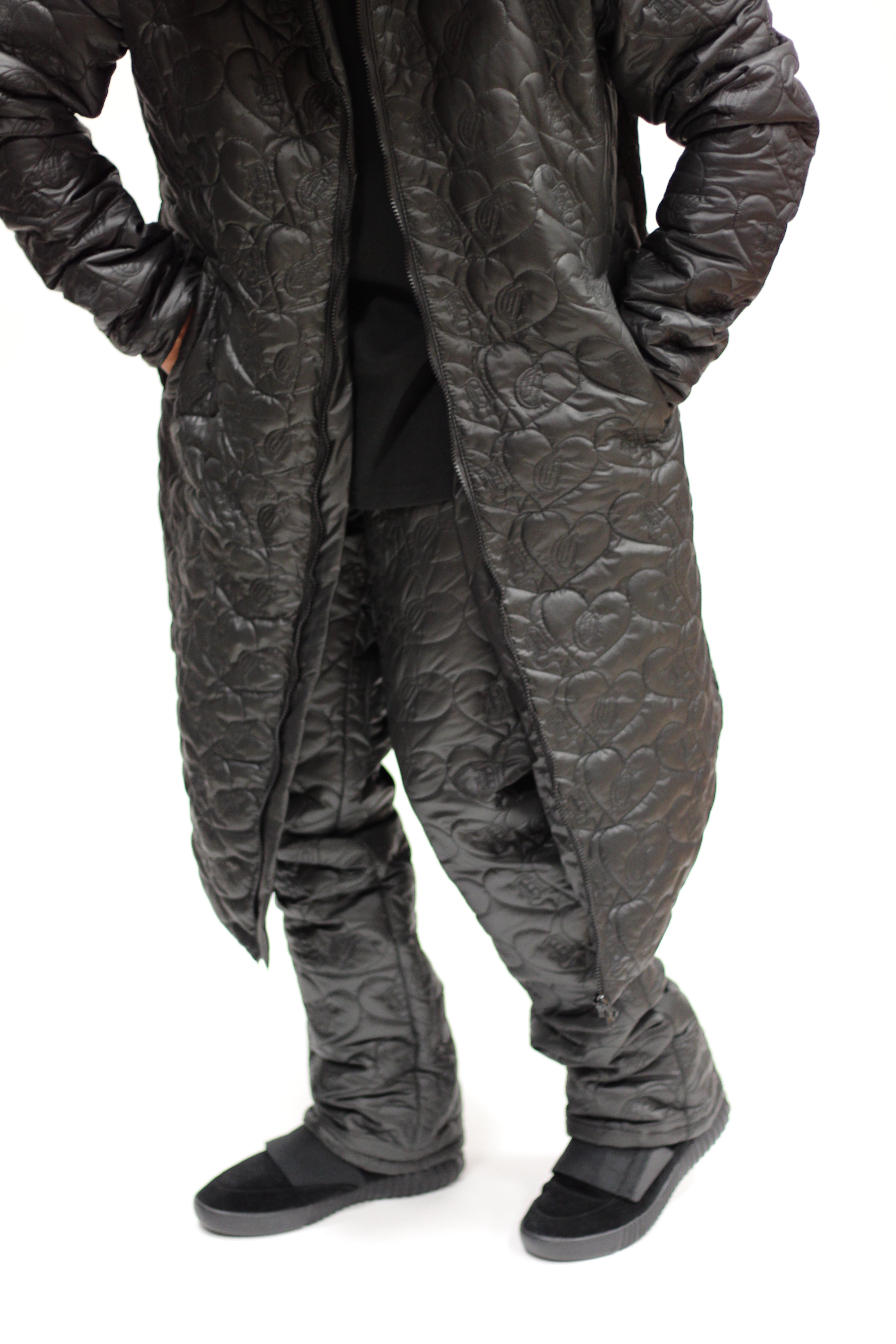 Puffer Trench Coat (Size Details in description)