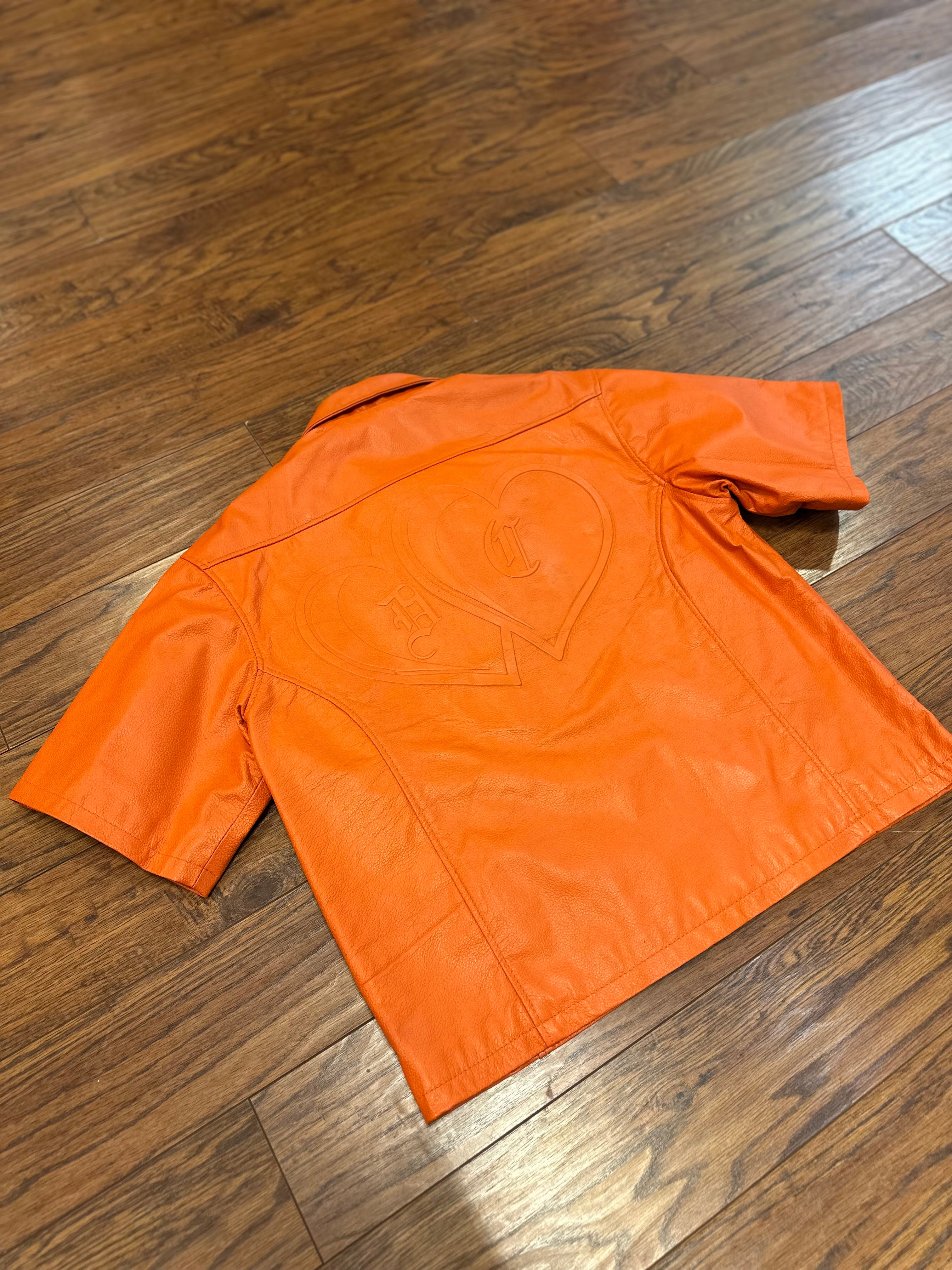 Leather Top (Orange)