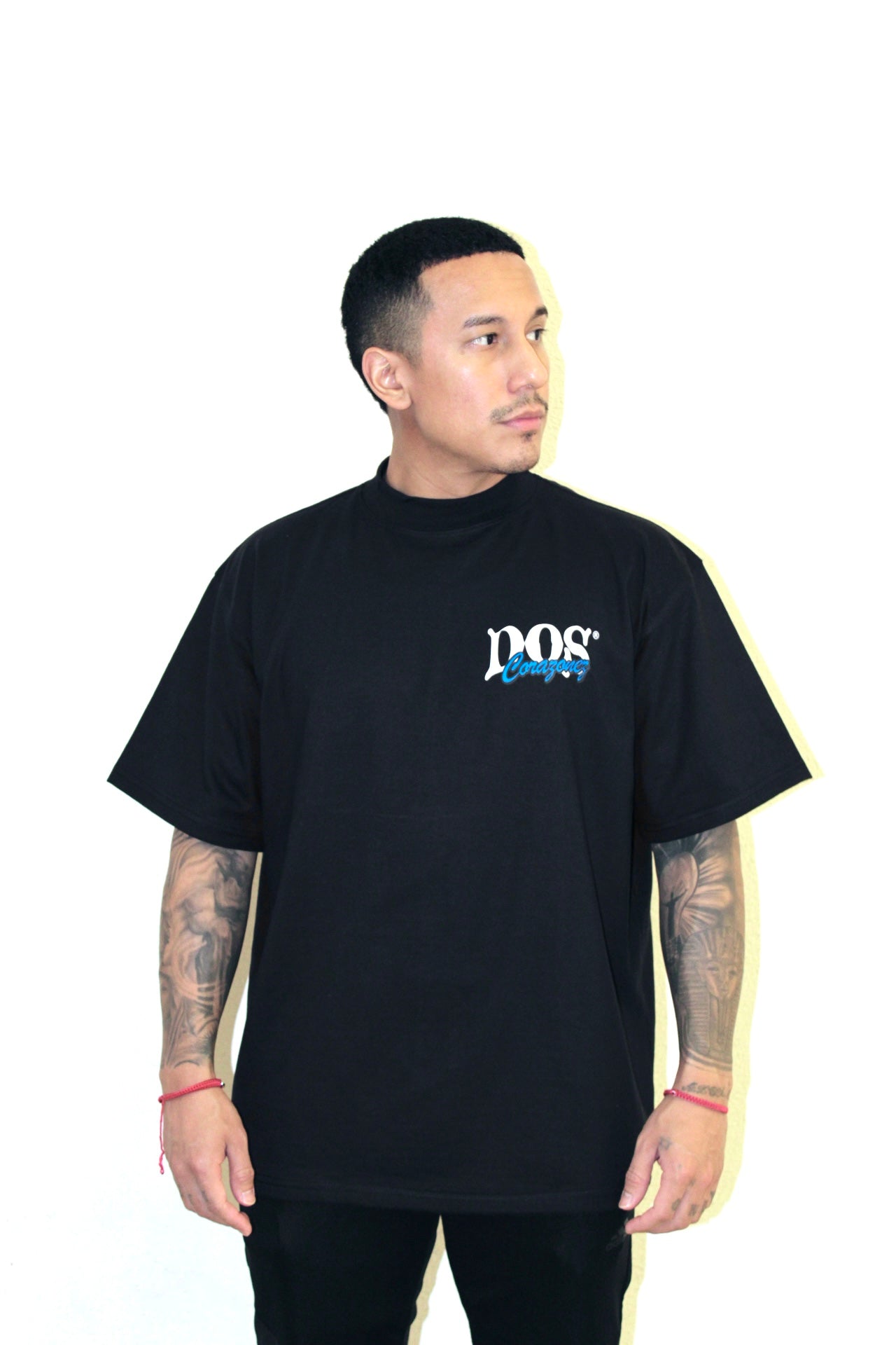 2 Cats Tee (Forrest Green/Red)