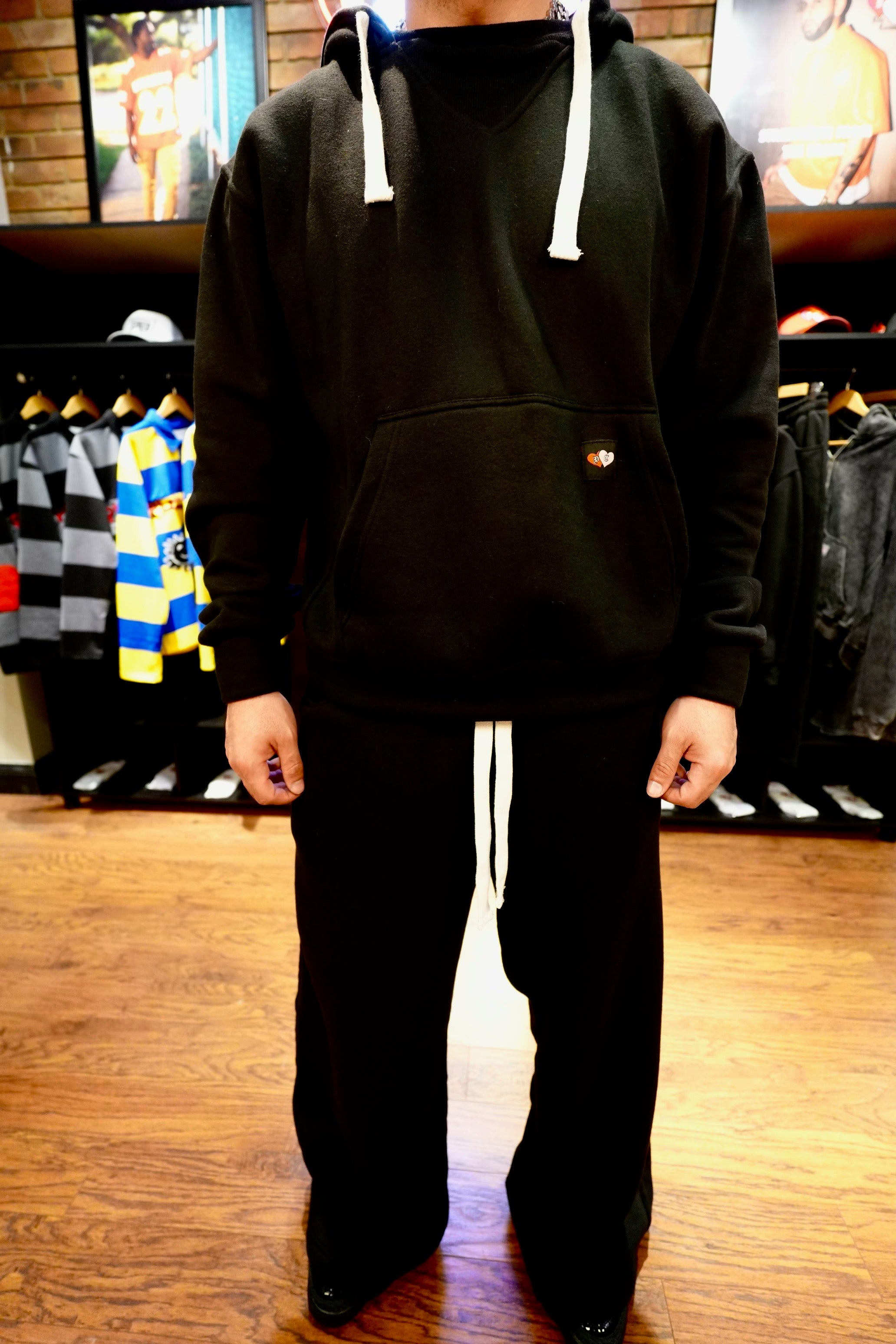 Collared Hoodie (Black)