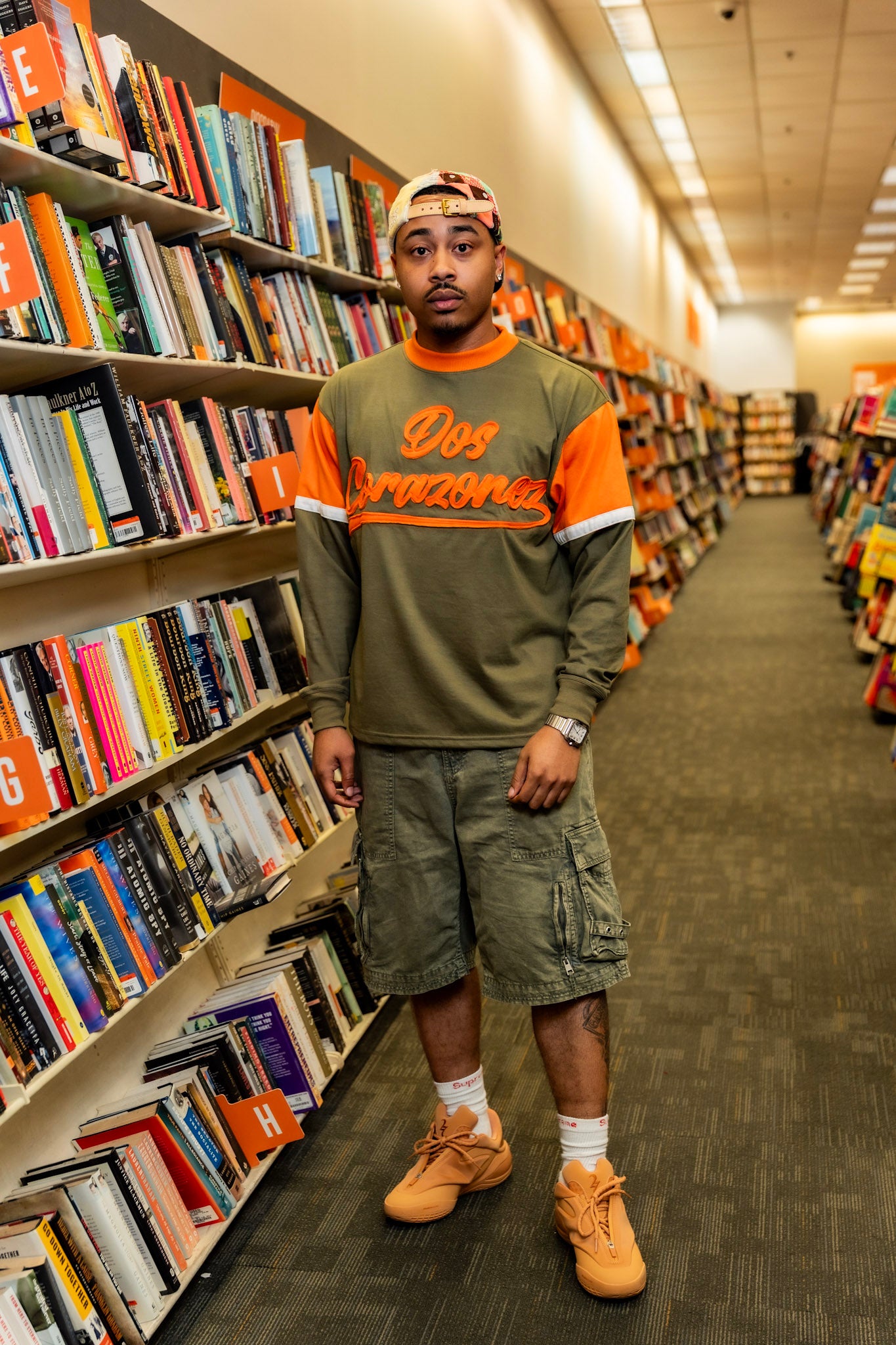 Reaction Tee Ls (Green/Orange)