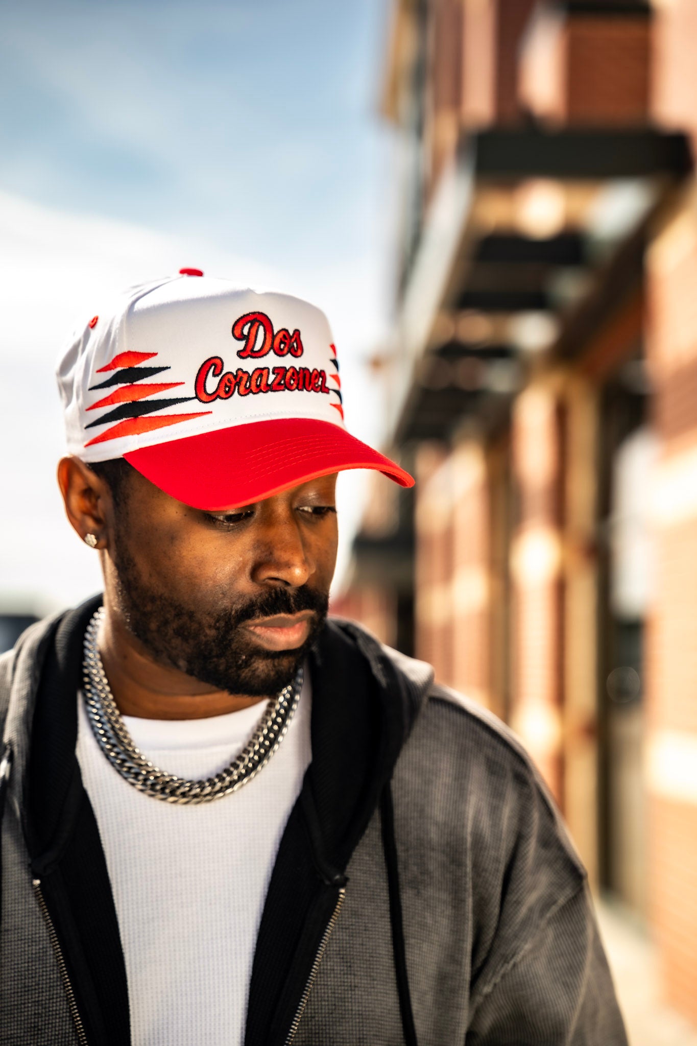 Retro Snapback (Red/Blk)