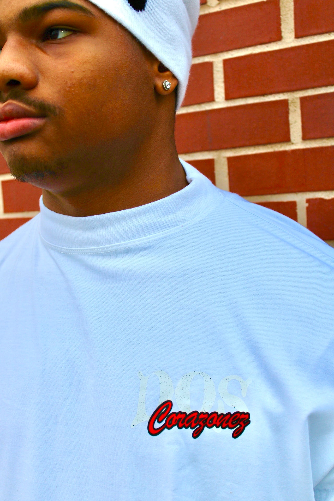 2 Cats Tee (White/Red)