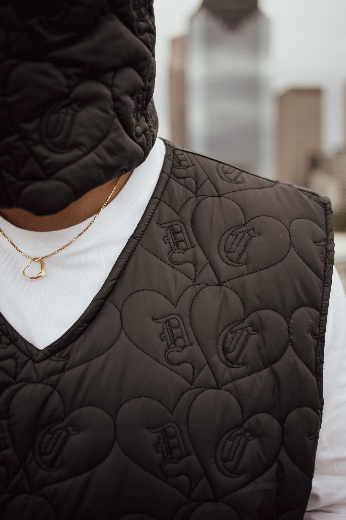 Puffer Vest (Black)(Size details in description)