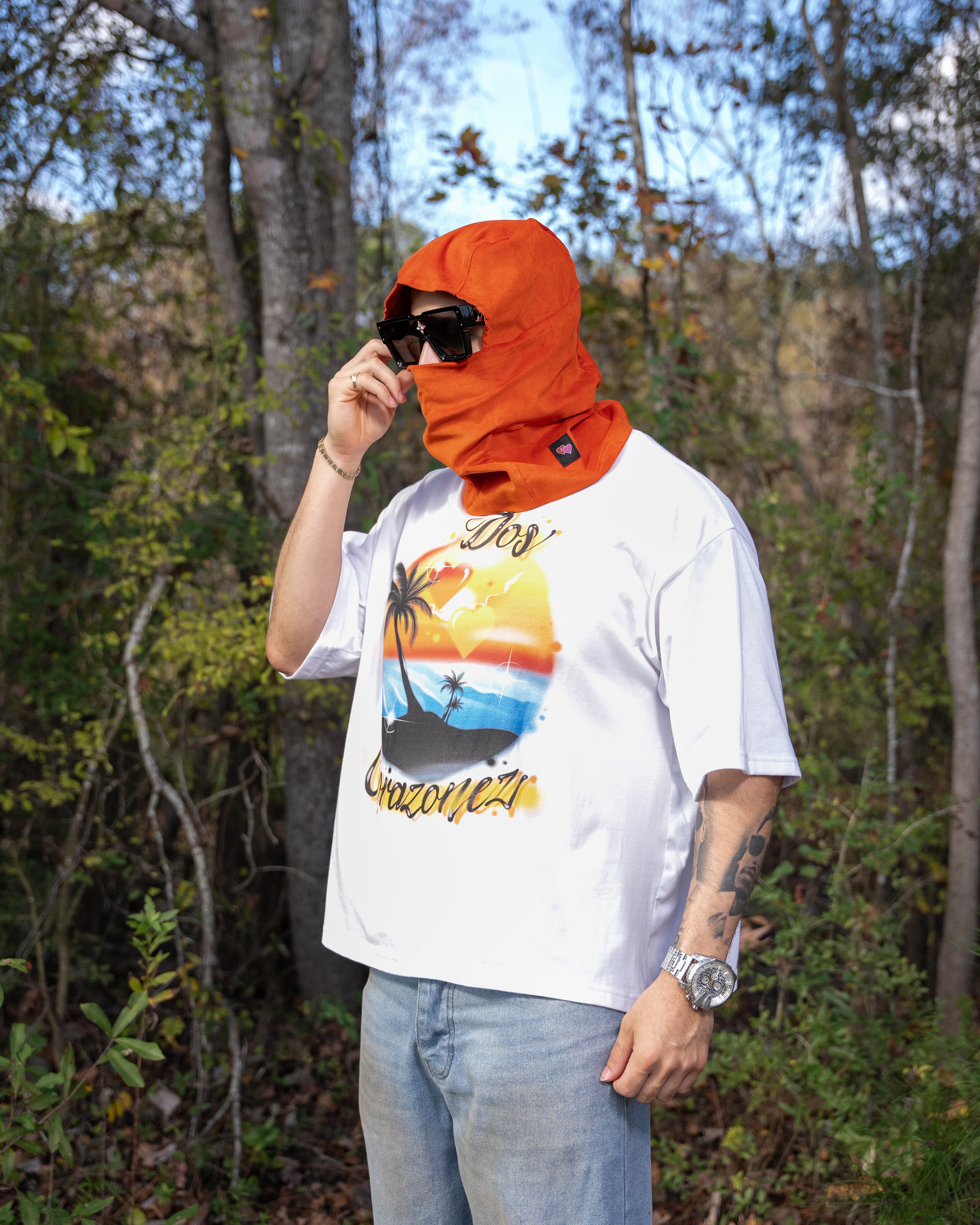 Hooded Balaclava (Burnt Orange)