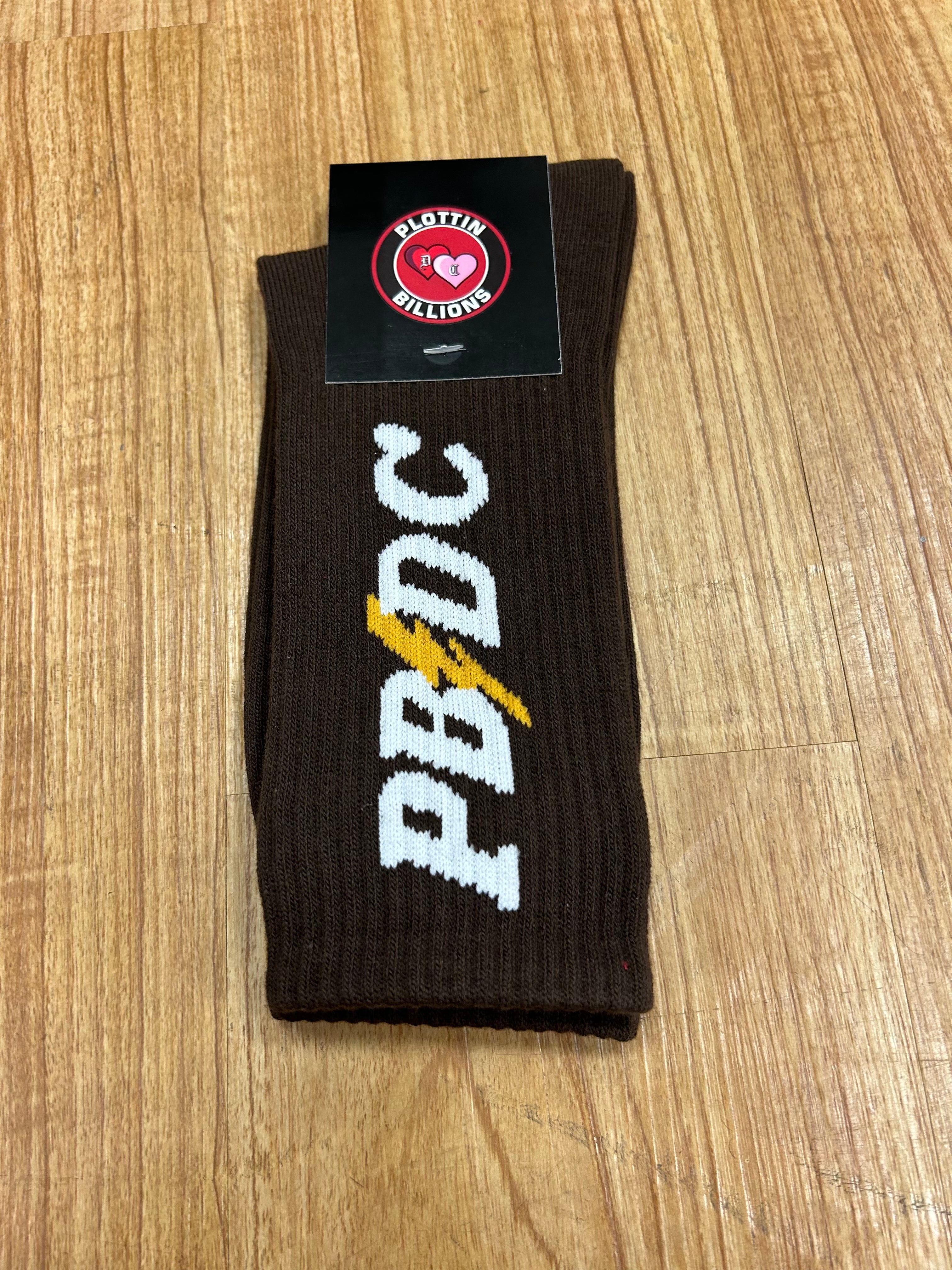 PBDC Socks (Brown/White)