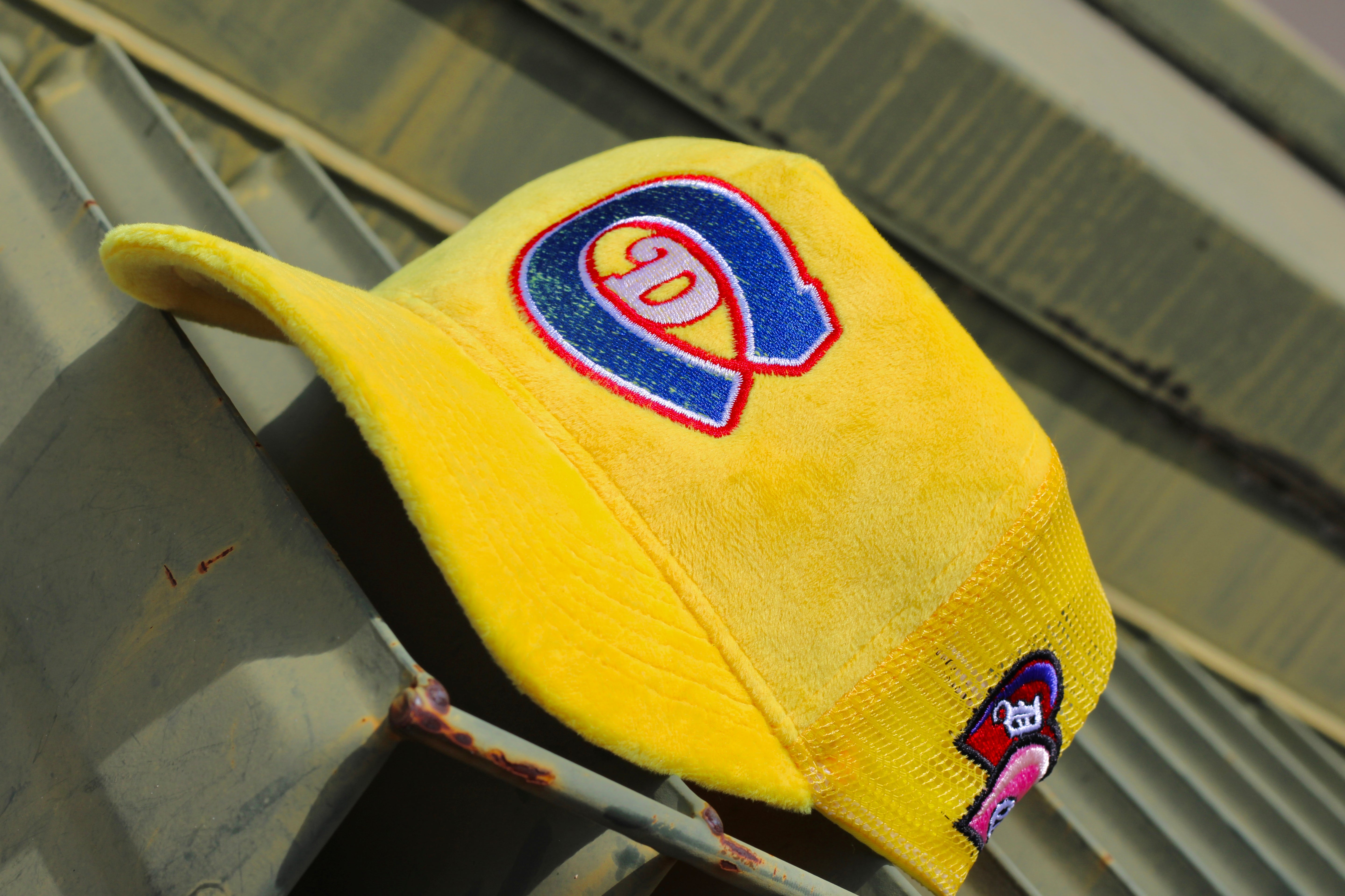 Trucker Hat (Yellow Velvet)