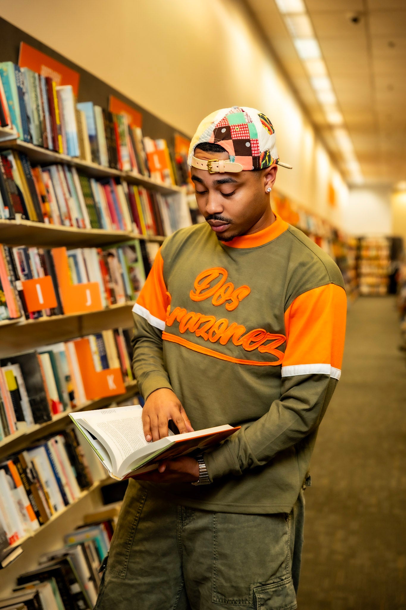 Reaction Tee Ls (Green/Orange)