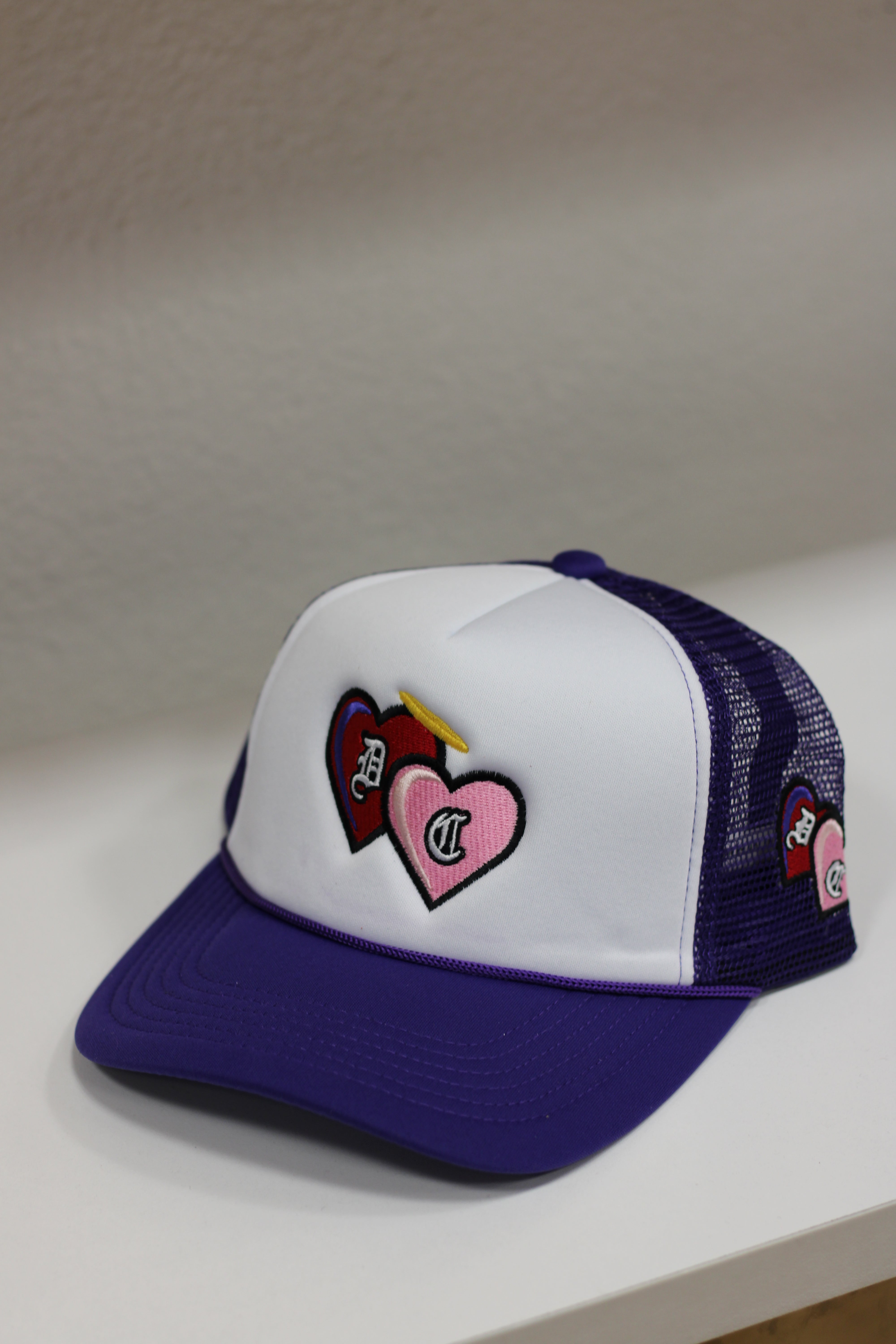 Trucker Hat (White/Purple)