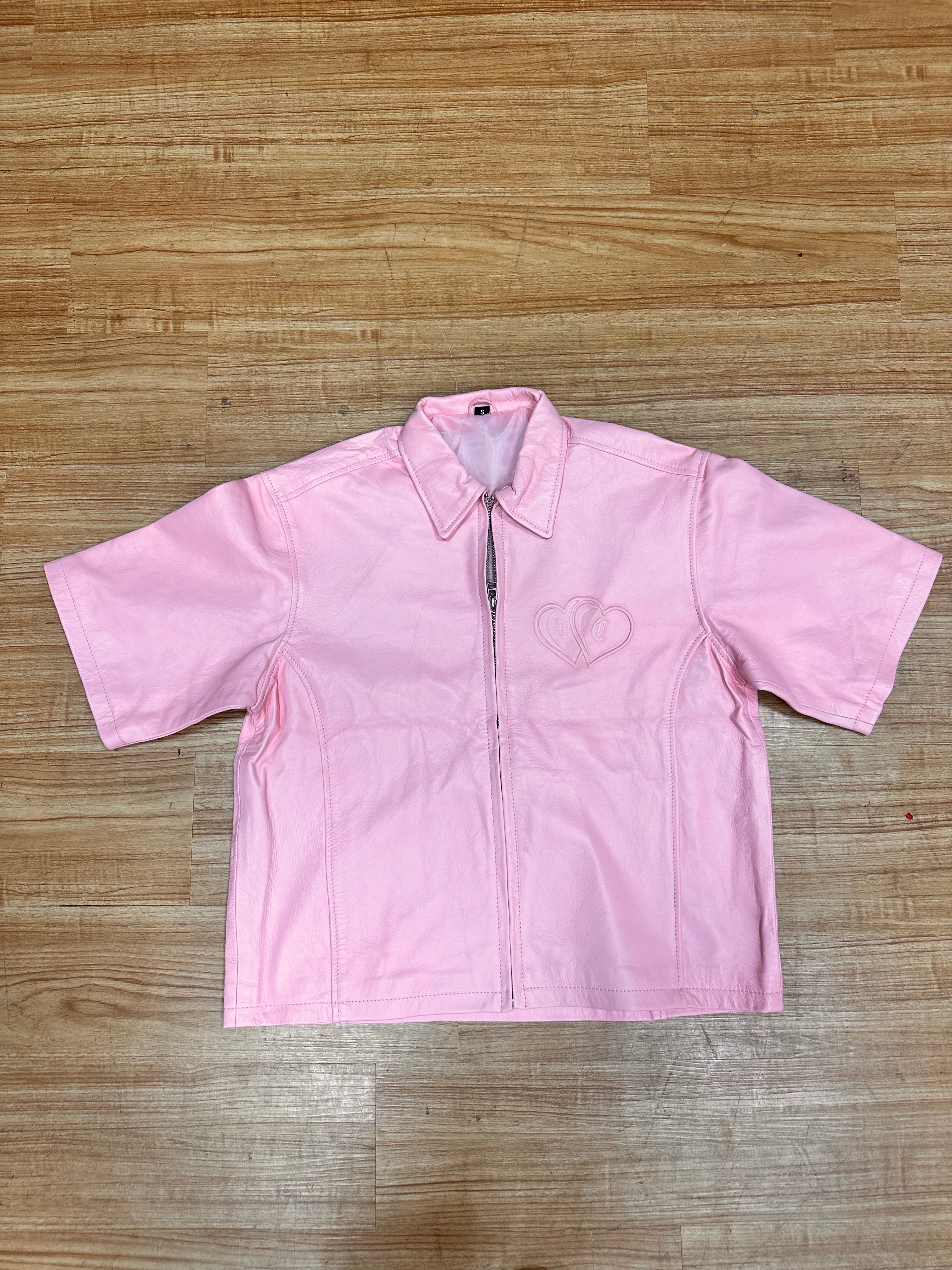 Leather Top (Breast Cancer Pink) (All Proceeds will be donated to a local patient battling breast cancer)
