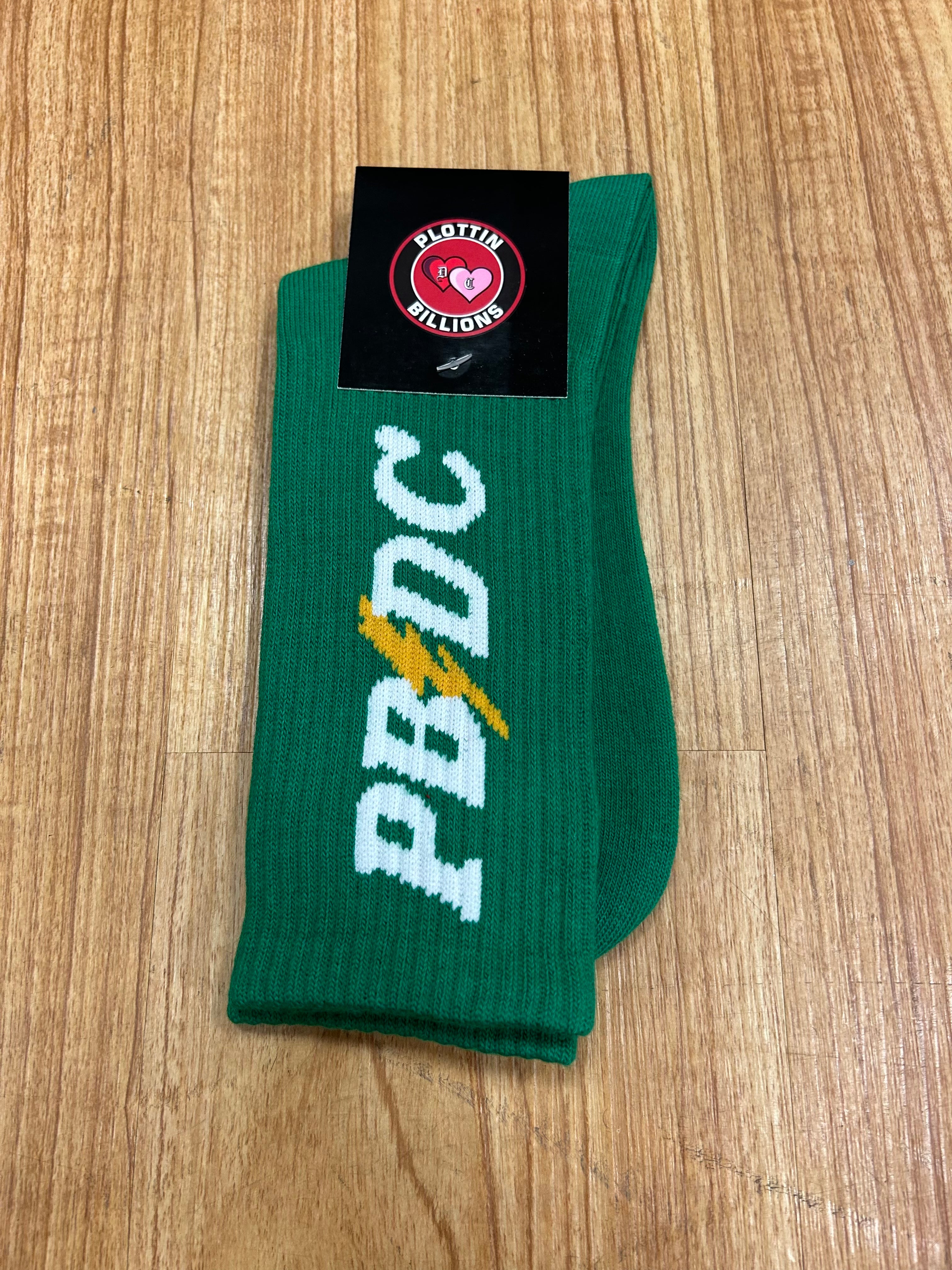PBDC Socks (Green/White)