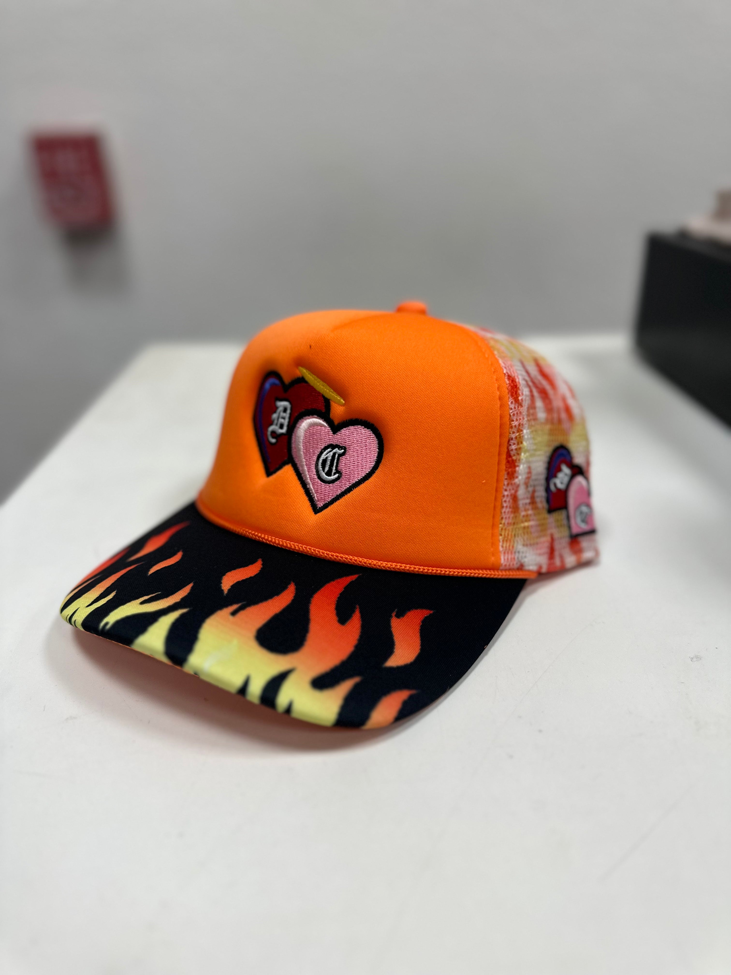 Trucker Hat (Orange Flame)