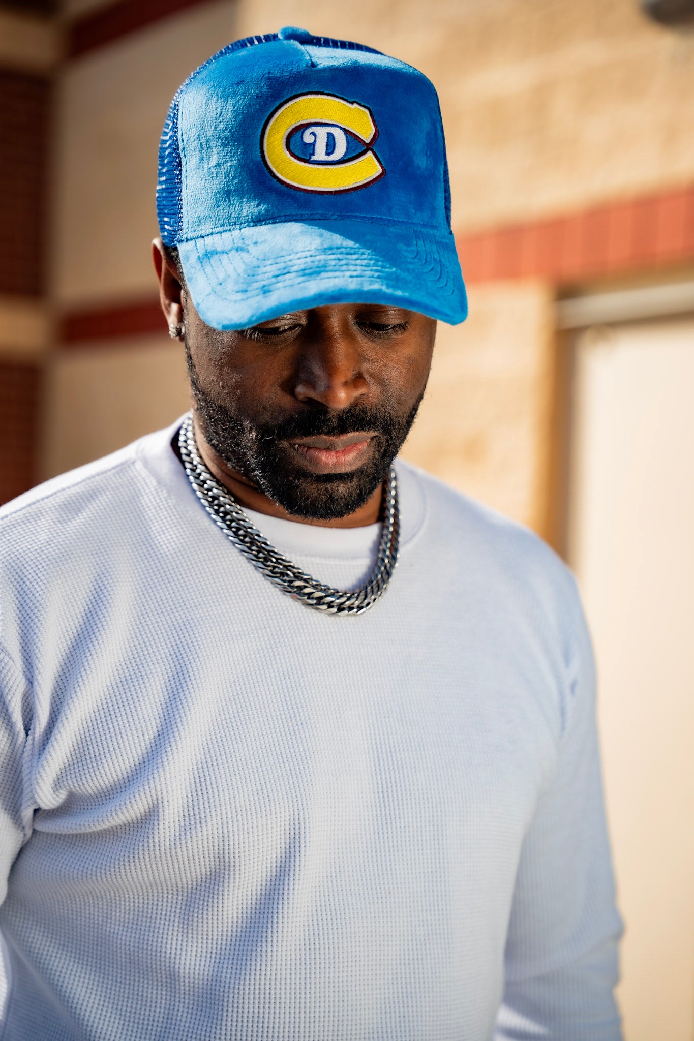 Trucker Hat (Blue Velvet)