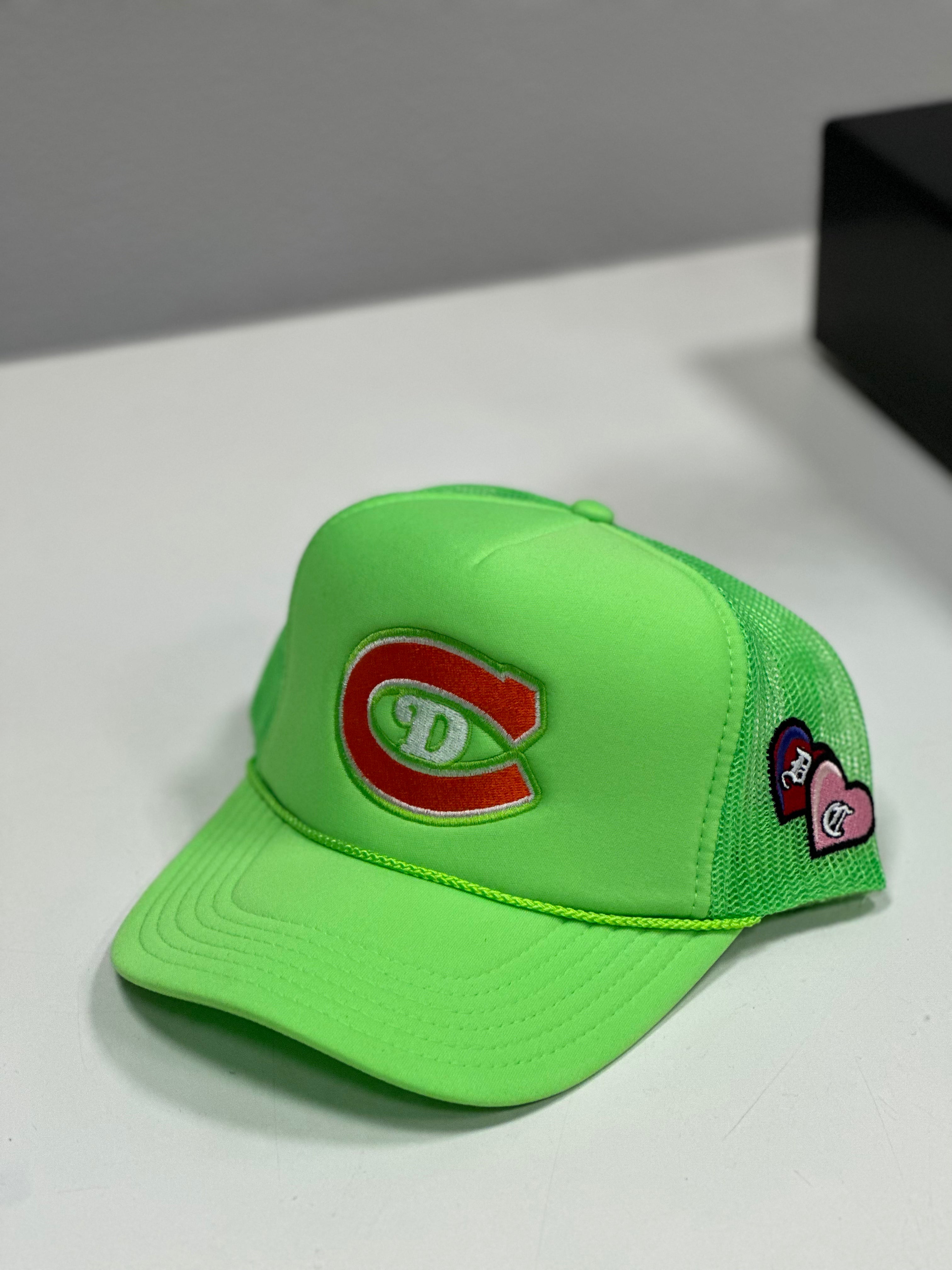 Trucker Hat (Neon Green/Orange)